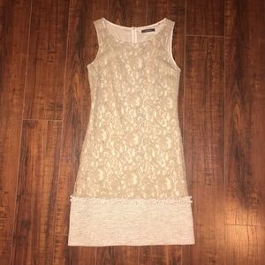 Dress from Esprit, color gold/beige